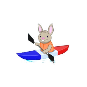 French Kayak Bunny